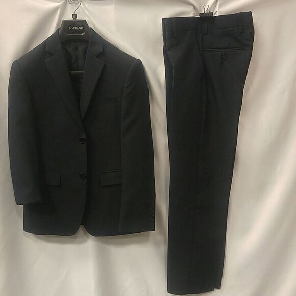 BOY'S SOPRANO JR NAVY 2 PIECE SUIT BY VANDERBILT - Picture 4 of 5
